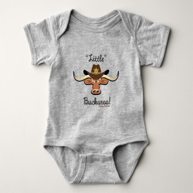 Body Para Bebé Little Buckaroo, Longhorn Steer (Anverso)