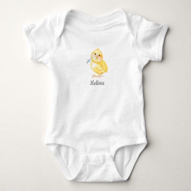 Body Para Bebé Little Chick Baby Bodysuit (Anverso)