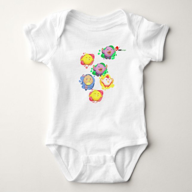 Body Para Bebé Little Chirpers Baby Bodysuit (Anverso)