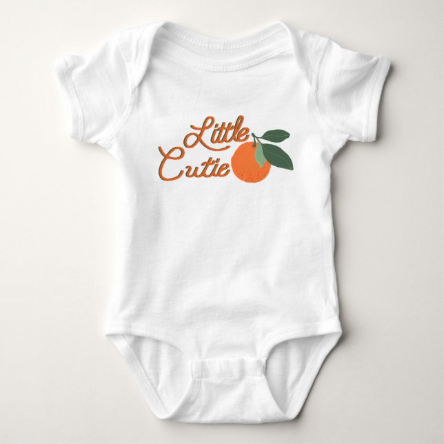 Body Para Bebé Little Cutie Citrus Baby Bodysuit con acuarela (Anverso)