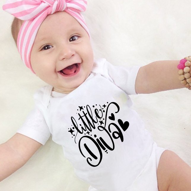 Body Para Bebé Little Diva Funny Baby Bodysuit One Pieces (Subido por el creador)