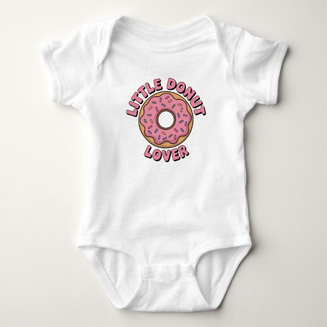 Body Para Bebé Little Donut Lover (Anverso)