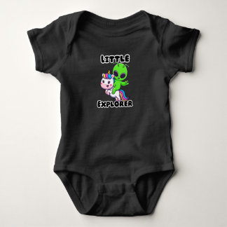Body Para Bebé ​"Little Explorer" Alien Unicorn