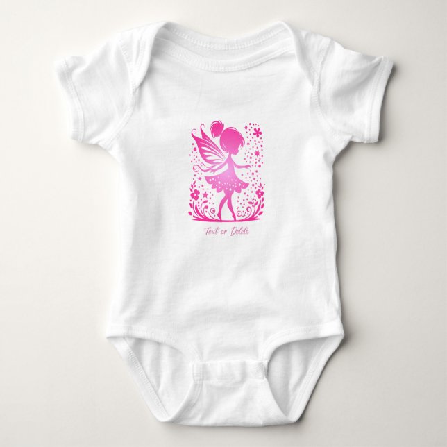 Body Para Bebé Little Fairy Floral Baby Bodysuit (Anverso)