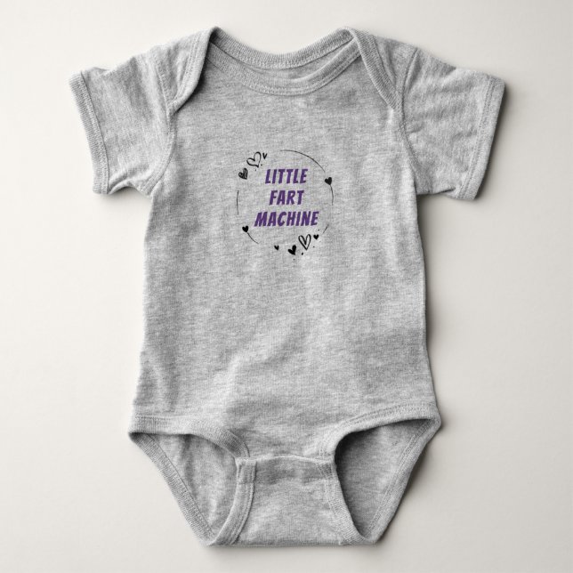 Body Para Bebé "Little Fart Machine" Funny Baby Bodysuit (Anverso)