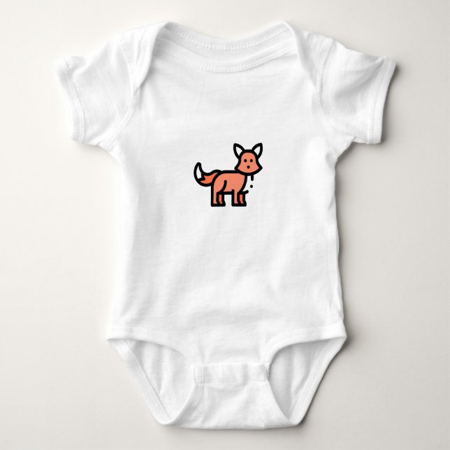 Body Para Bebé Little Fox (Anverso)