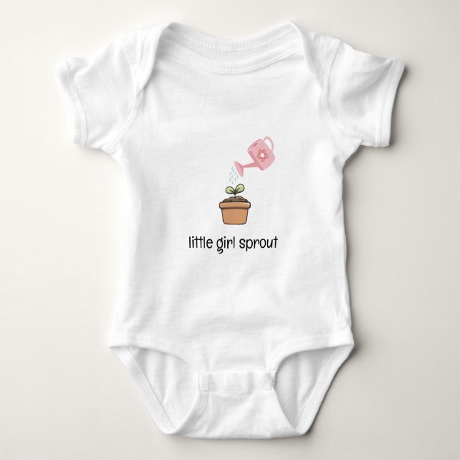 Body Para Bebé Little Girl Sprout (Anverso)