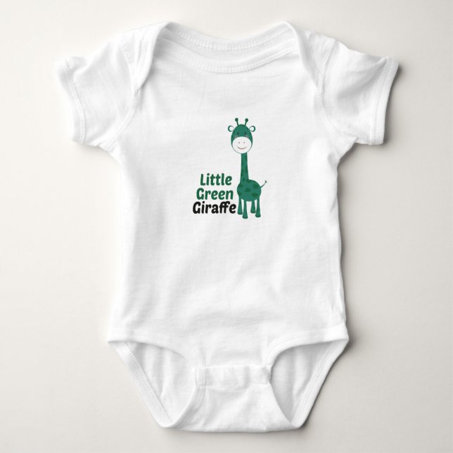 Body Para Bebé Little green giraffe,Cute Baby Gift Teething  (Anverso)