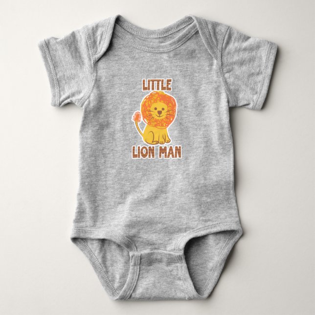 Body Para Bebé Little Lion Man romper (Anverso)