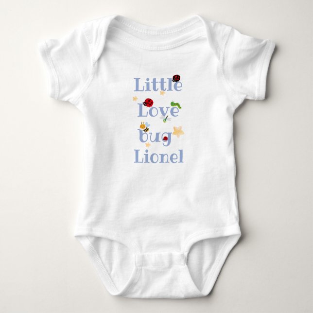 Body Para Bebé Little love bug - baby name (Anverso)