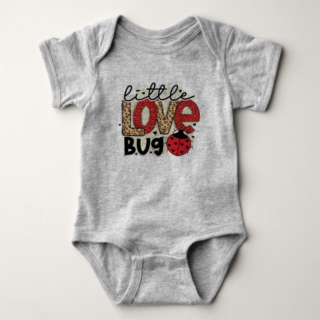 Body Para Bebé Little Love Bug Valentine (Anverso)