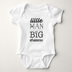 Body Para Bebé Little Man Big Dreams Classic Boy Baby T shirt