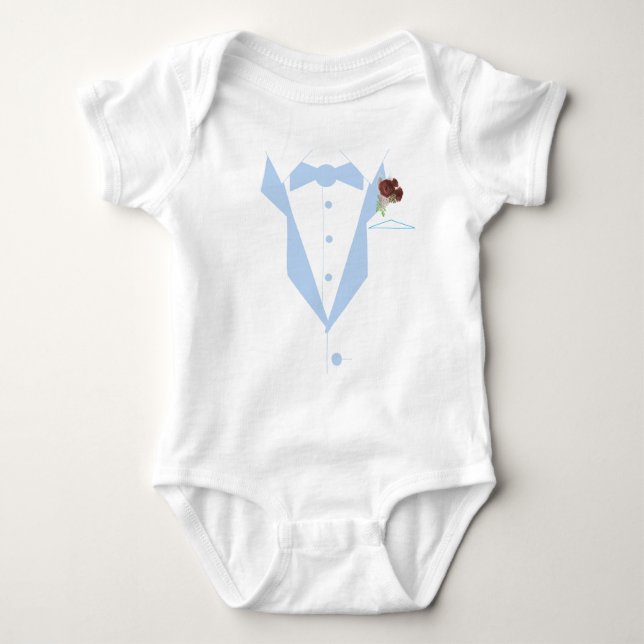 Body Para Bebé Little Man Tuxedo  (Anverso)