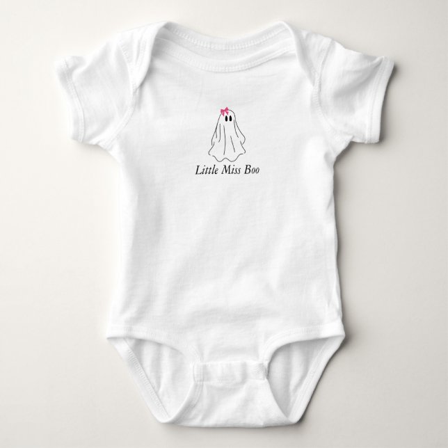 Body Para Bebé Little Miss Boo Ghost Bodysuit (Anverso)