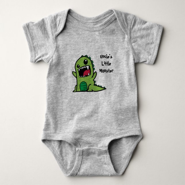 Body Para Bebé Little Monster Baby Vest de tío (Anverso)