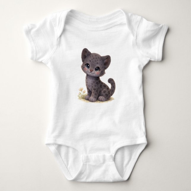 BODY PARA BEBÉ 🖤 LITTLE PANTHER BABY BODYSUIT (Anverso)