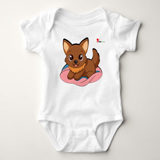 Body Para Bebé Little Puppy Baby Bodysuit (Anverso)