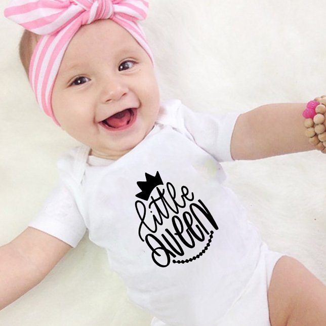 Body Para Bebé Little Queen Humor Funny Bodysuits One-Pieces (Subido por el creador)