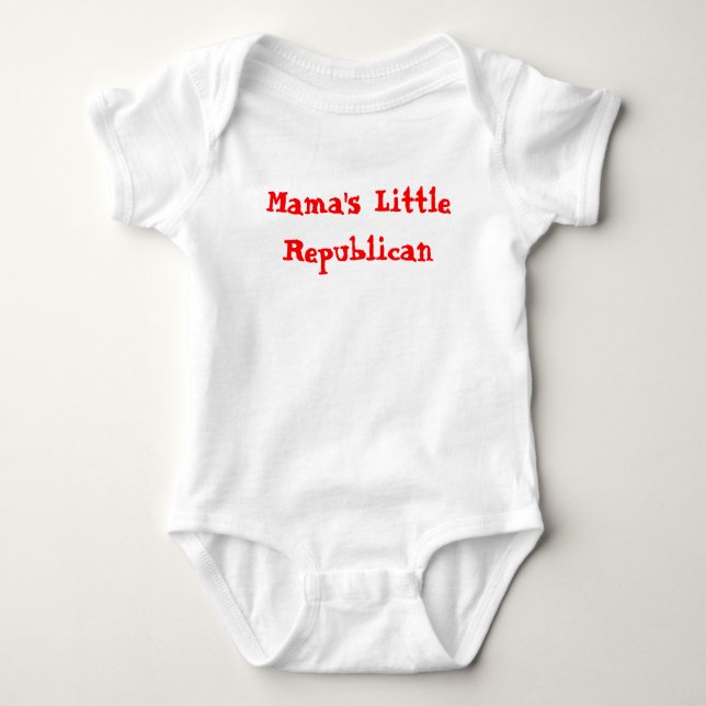Body Para Bebé Little Republican de mamá (Anverso)