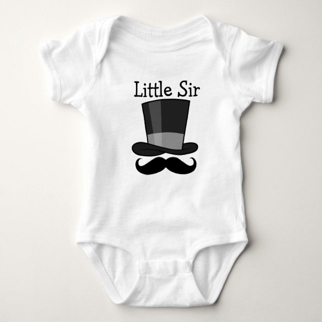 Body Para Bebé Little Sir (Anverso)