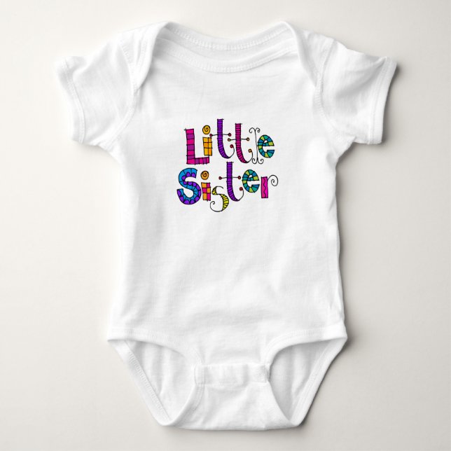 Body Para Bebé Little Sis Romper (Anverso)