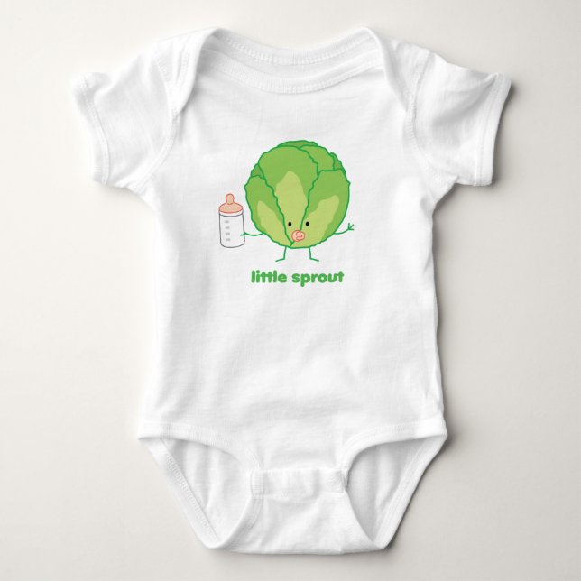 Body Para Bebé Little Sprout | por cartas de queenie (Anverso)