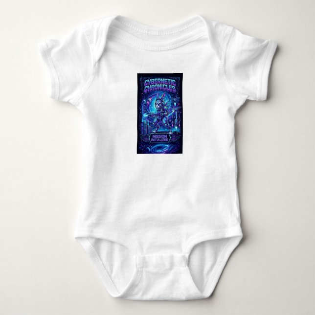 Body Para Bebé Little Star Gazer: Vibrant Nebula Space Baby Outfi (Anverso)