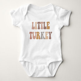 Body Para Bebé Little Turkey First Thanksgiving Outfit