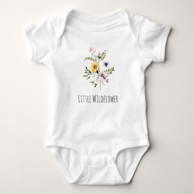 Body Para Bebé Little Wildflower Baby Shirt Baby Bodysuit (Anverso)