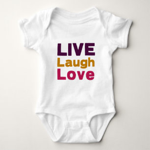 Body Para Bebé Live Laugh Love