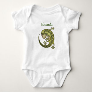 Body Para Bebé Lizard verde