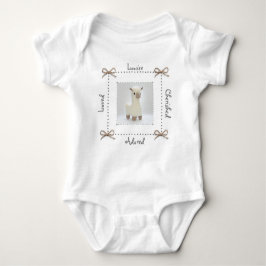 Body Para Bebé Llama Crochet Baby Bodysuit Personalizada