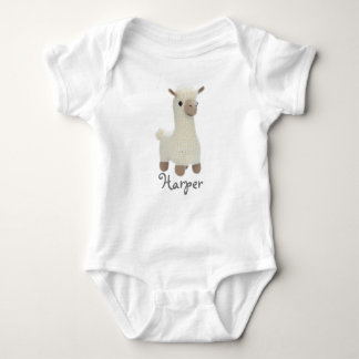 Body Para Bebé Llama crochet de traje de bebé personalizado