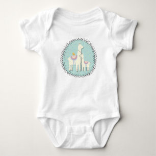 Body Para Bebé Llama momma y baby bodysuit