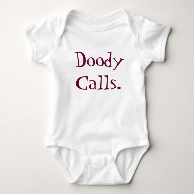 Body Para Bebé Llamadas de Doody (Anverso)