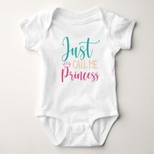 Body Para Bebé Llámame Princesa Camiseta
