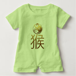 Body Para Bebé Llevado en bebé verde del año 2016 del mono