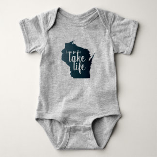 Body Para Bebé Llevado para la vida del lago en Wisconsin
