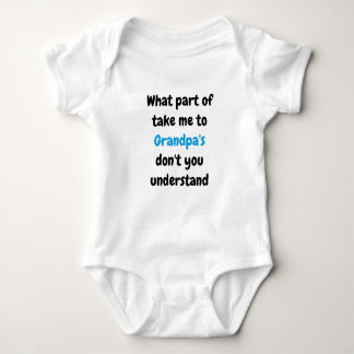 Body Para Bebé "Llévame al abuelo"