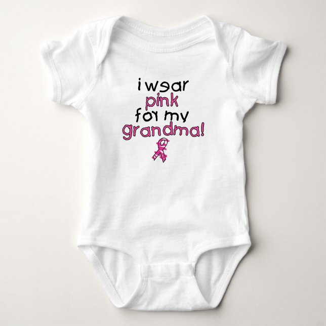 Body Para Bebé Llevo el rosa para mi abuela ($18,95) (Anverso)