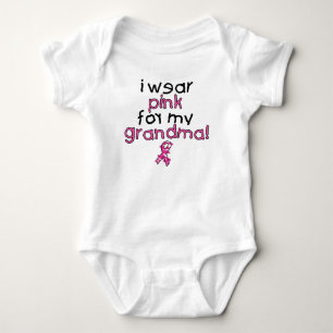 Body Para Bebé Llevo el rosa para mi abuela ($18,95)