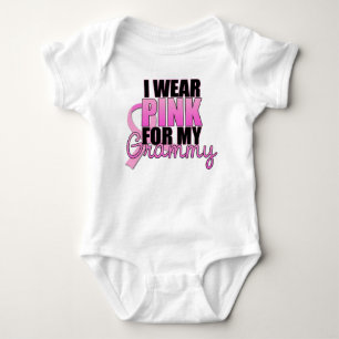 Body Para Bebé Llevo el rosa para mi Grammy - cáncer de pecho