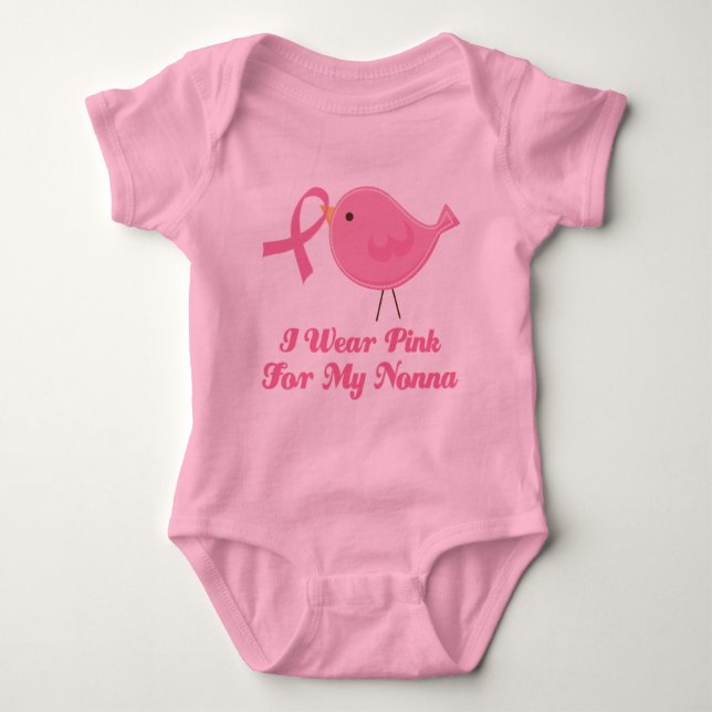 Body Para Bebé Llevo el rosa para mi Nonna (Anverso)