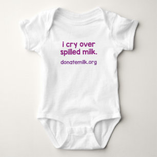Body Para Bebé lloro leche encima derramada