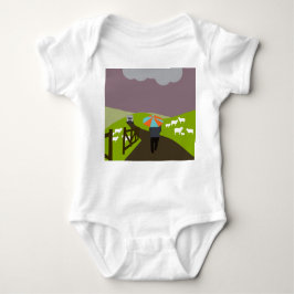 Body Para Bebé Lluvia en el pueblo