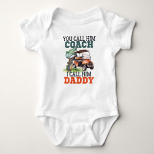 Body Para Bebé Lo Llamas Entrenador Lo Llamo Papi Funny Golf