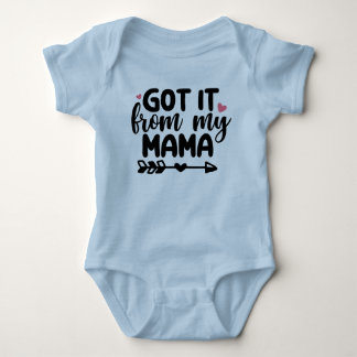 Body Para Bebé Lo obtuve de mi Mamá Body de bebé azul