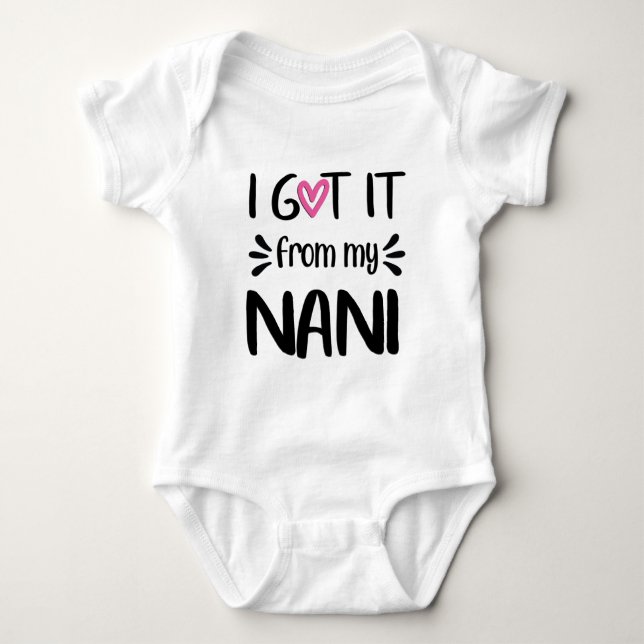 Body Para Bebé Lo Obtuve De Mi Traje De Nani (Anverso)