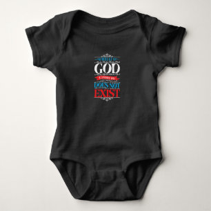 Body Para Bebé Lo que Dios no puede hacer no existe el Romper beb