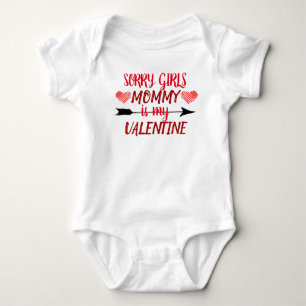 Body Para Bebé Lo siento chicas, mamá es mi San Valentín